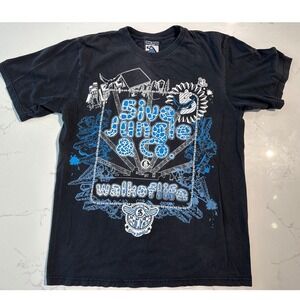 Five Jungle Co Walk Off Life Graphic T Shirt Mens XL Black Short Sleeve
